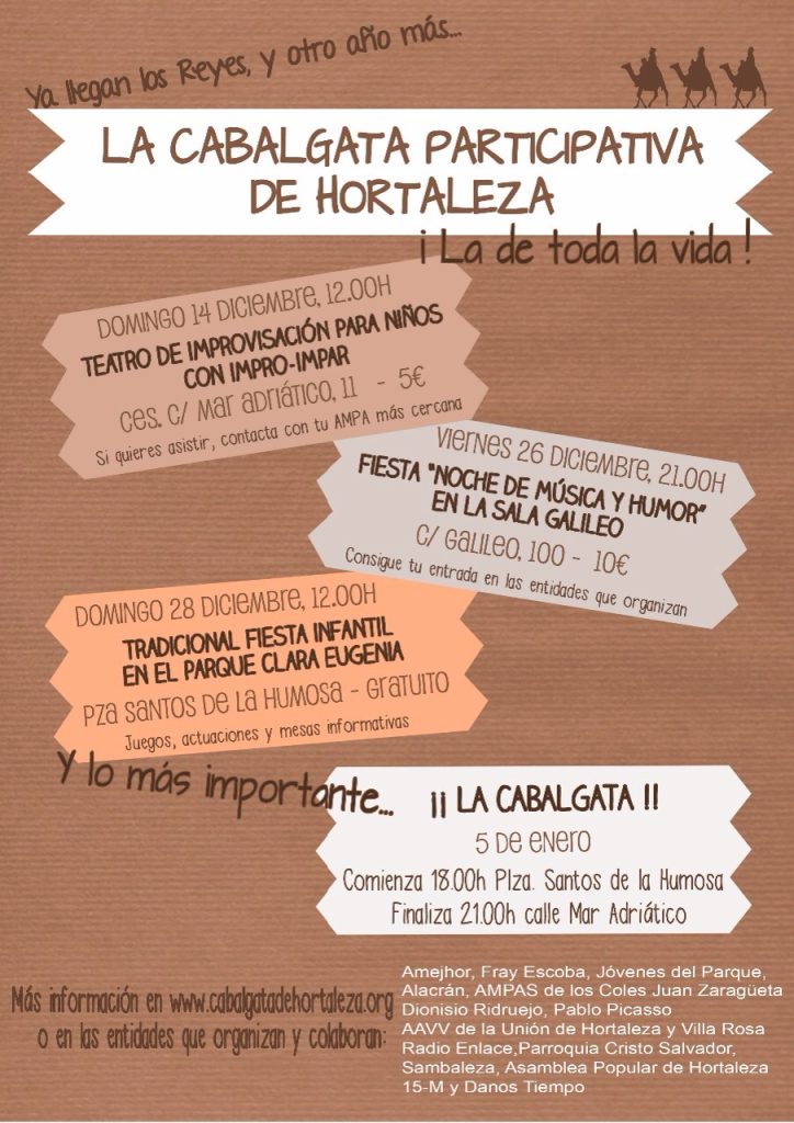 Eventos cabalgata de hortaleza